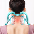 Multifunctional Manual Six-Wheel Neck Massager – Deep Tissue Roller Tool for Neck, Shoulder & Back Relief