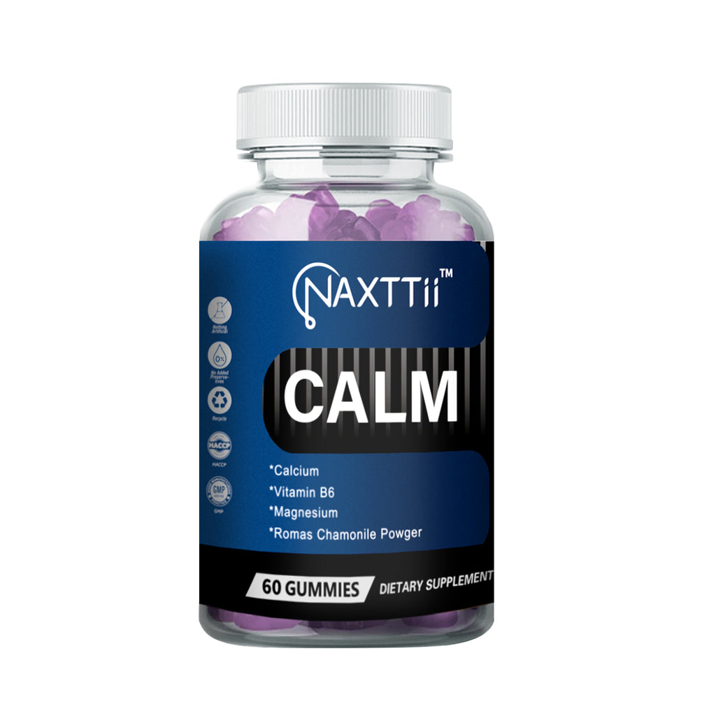 CALM Sleep Gummies with Vitamin B6 – Natural Sleep Support, Stress Relief, Vegan, Non-GMO, Gluten Free – Berry Flavor (60 Gummies)