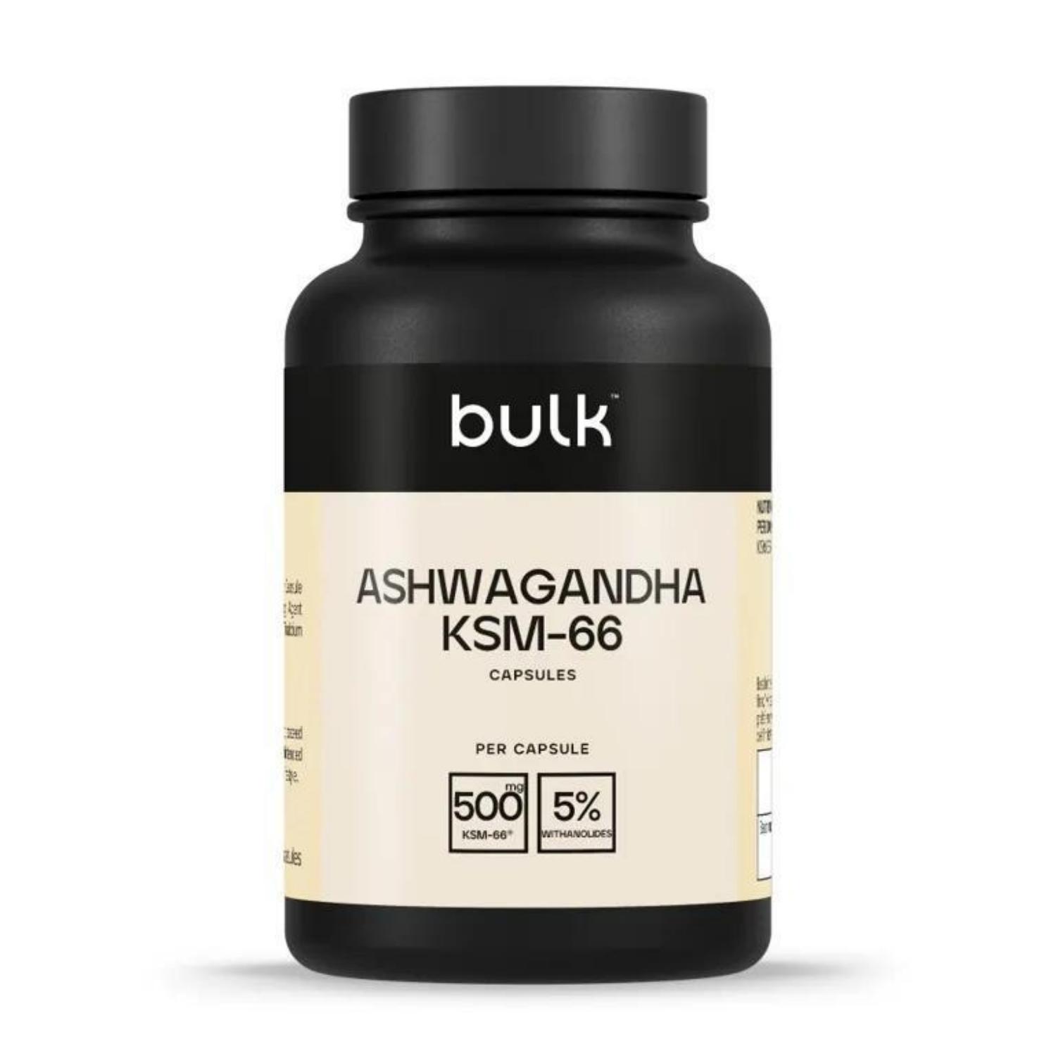 Ashwagandha KSM-66 Capsules – 500mg | Stress Relief, Focus & Energy Support | Vegan | 60 Capsules
