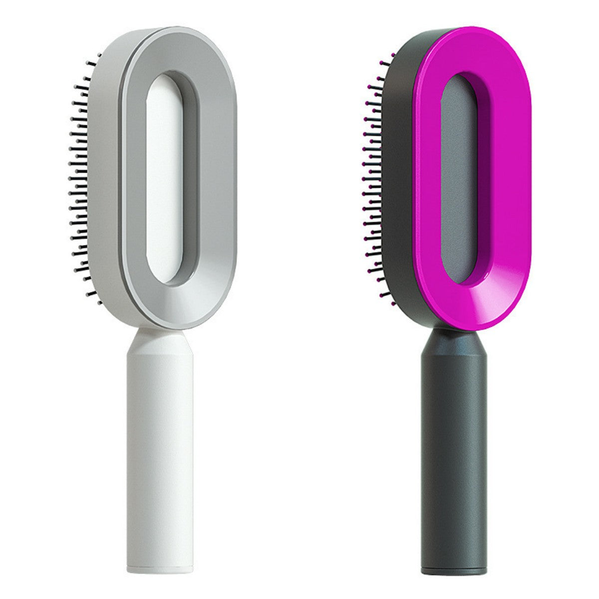 Self-Cleaning Hair Brush for Women – One-Key Hair Removal, Anti-Static Airbag Scalp Massage Comb