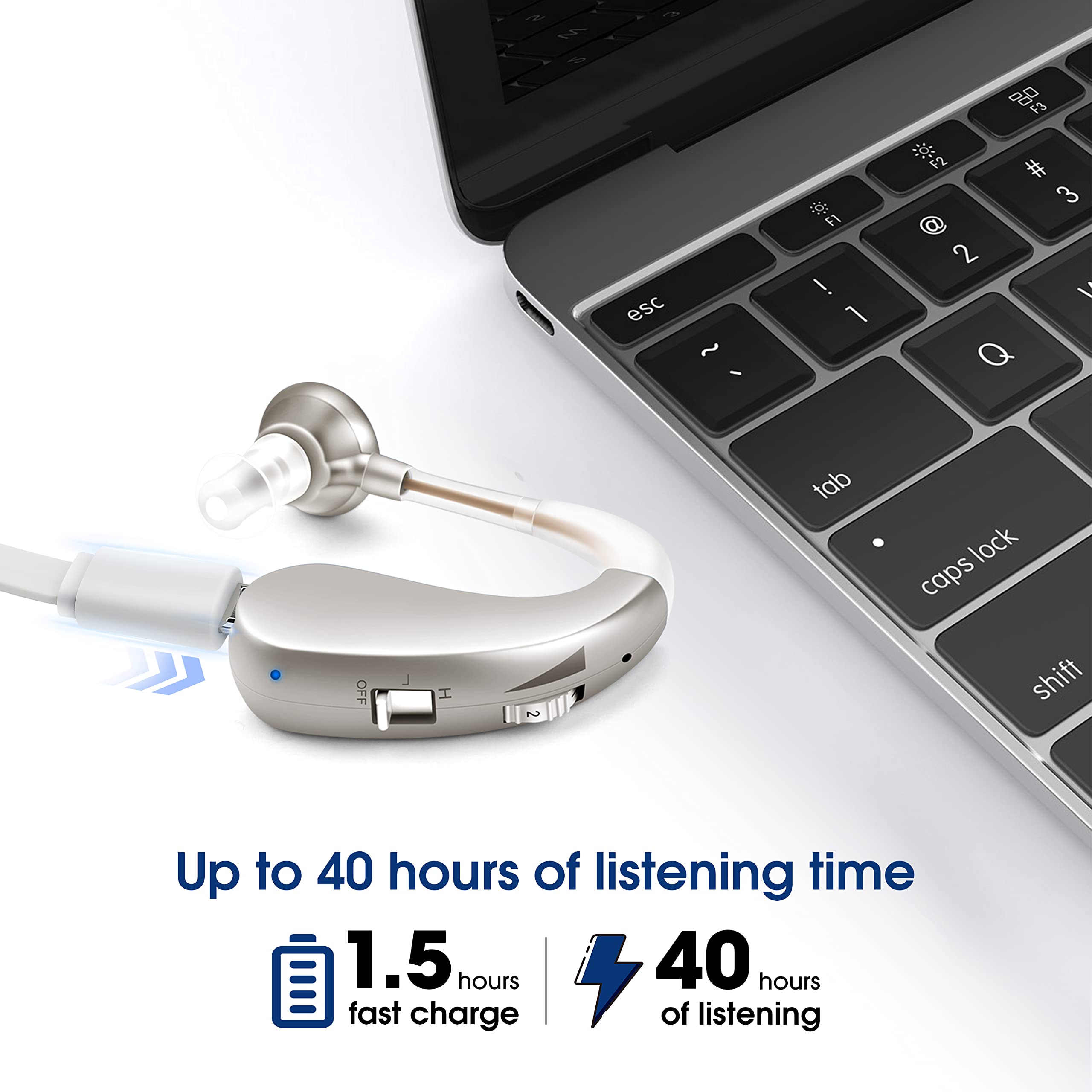 Behind-the-ear Hearing Aid| Clear Sound | Comfortable Fit | Everyday Confidence