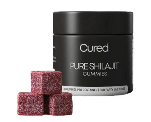 Cured 3-in-1 Shilajit Gummies for Men – Energy, Strength & Vitality Support | Vegan | 60 Gummies