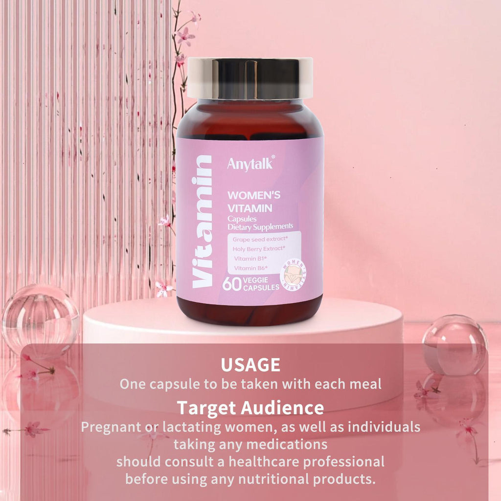 Women’s Multivitamin & Multimineral Supplement – Energy, Mood & Hair Skin Nails Support | Daily Wellness Formula