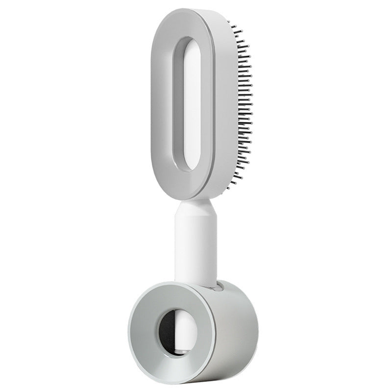 Self-Cleaning Hair Brush for Women – One-Key Hair Removal, Anti-Static Airbag Scalp Massage Comb