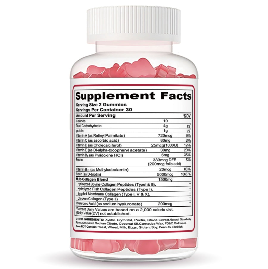 Vegan Multivitamin Gummies – Daily Immune, Energy & Skin Support | Sugar-Free | 60 Gummies
