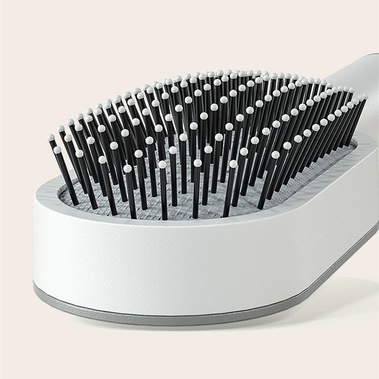 Self-Cleaning Hair Brush for Women – One-Key Hair Removal, Anti-Static Airbag Scalp Massage Comb