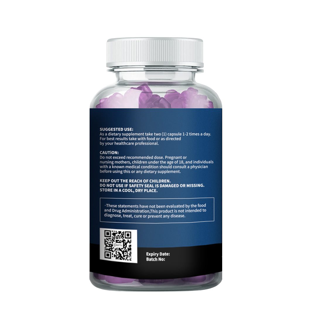 CALM Sleep Gummies with Vitamin B6 – Natural Sleep Support, Stress Relief, Vegan, Non-GMO, Gluten Free – Berry Flavor (60 Gummies)